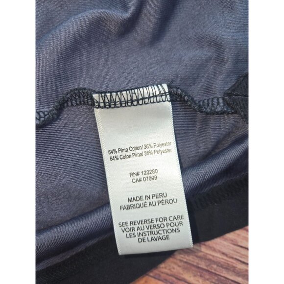 Travis Mathew XXL Mens Polo Shirt Black Striped Pima Cotton Blend Slim Fit - Picture 6 of 8